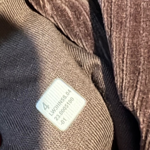 Lululemon Scuba Track velvet Jacket size 4 Brown - Picture 6 of 8